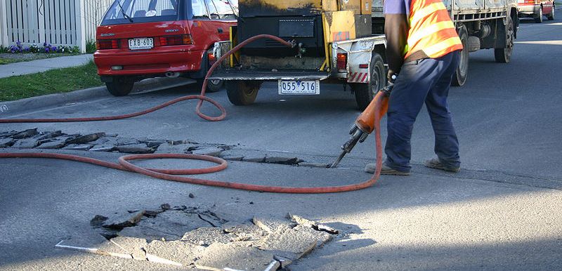 Manguera Jack Hammer Aplicación